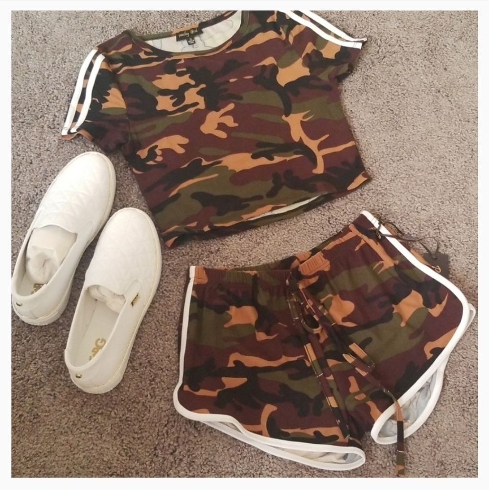 Camo Short Set